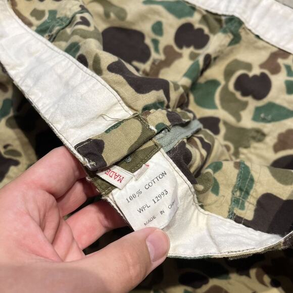 Vintage 70s Unbranded Camo Fatigue Hunting Pants 38x30 - Picture 4 of 4